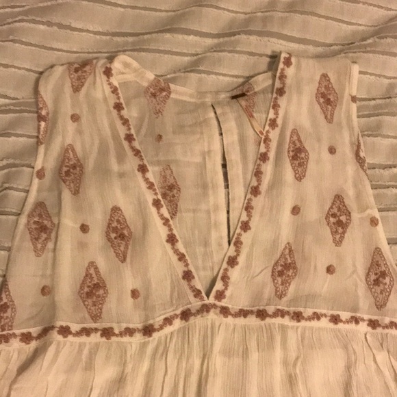FREE PEOPLE Diamond Embroidered Babydoll Tank - Picture 6 of 8